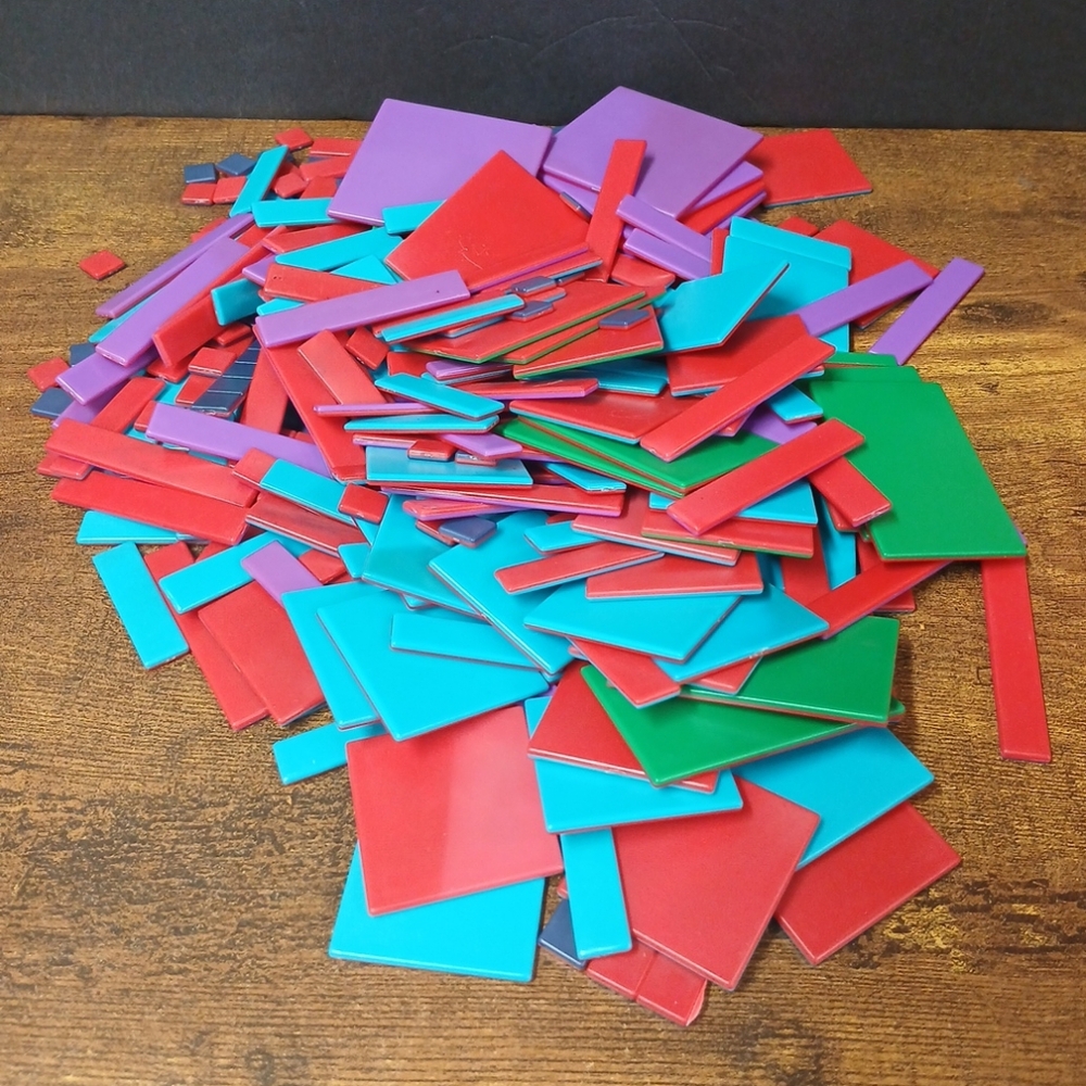 Large Lot of Algebra Models Manipulative Materials Tiles, Homeschool, 1 lb 6oz